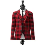 Pride of Wales Tartan Jacket Front