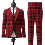 Pride of Wales Tartan Suit Front