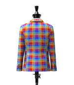 Rainbow Tartan Jacket Back