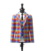 Rainbow Tartan Jacket Front