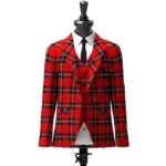 Ramsay Red Tartan Jacket Front