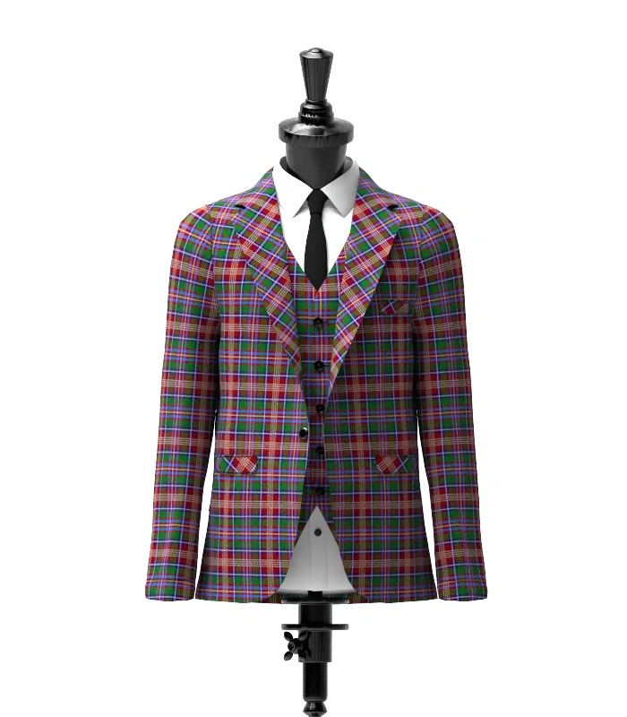 Ritchie Tartan Jacket Front Ritchie Tartan Jacket Front