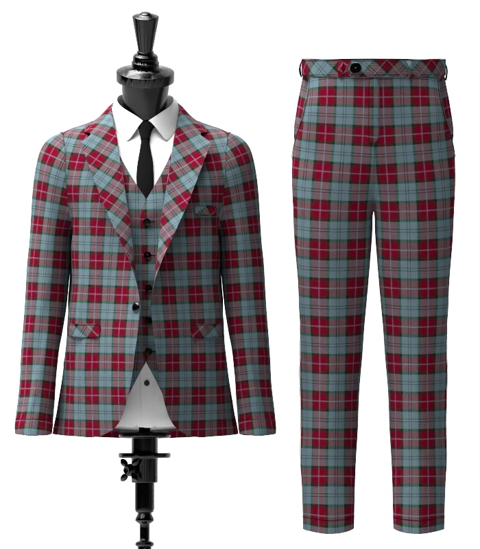 Rob Roy Tartan Suit Front Rob Roy Tartan Suit Front