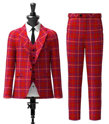 Rose Tartan Suit Front
