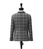 Scott Black and Grey Tartan Jacket Back