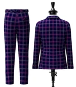 Scottish Heather Tartan Suit Back