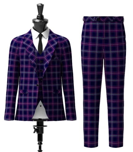 Scottish Heather Tartan Suit Front