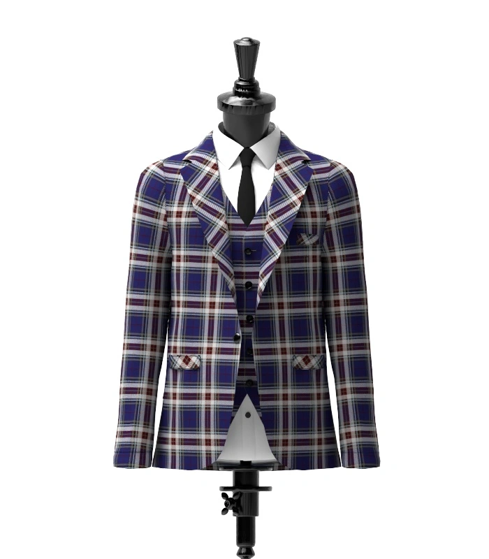 Spirit of Loch Tay Tartan Jacket Front Spirit of Loch Tay Tartan Jacket Front