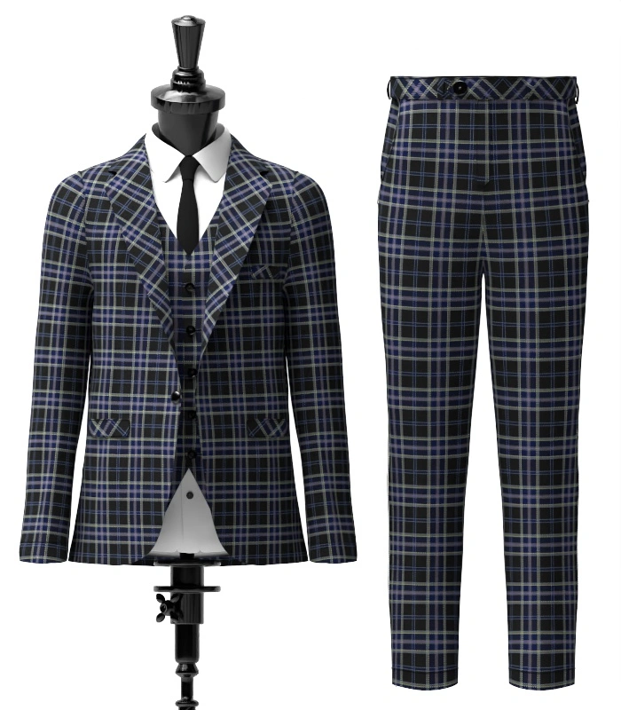 Spirit of Shetland Tartan Suit Front Spirit of Shetland Tartan Suit Front