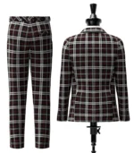 St Mirren Tartan Suit Back