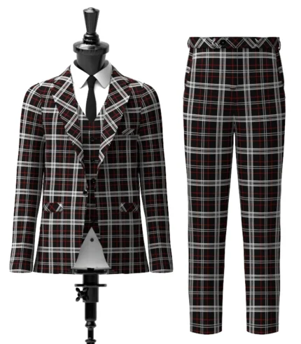 St Mirren Tartan Suit Front