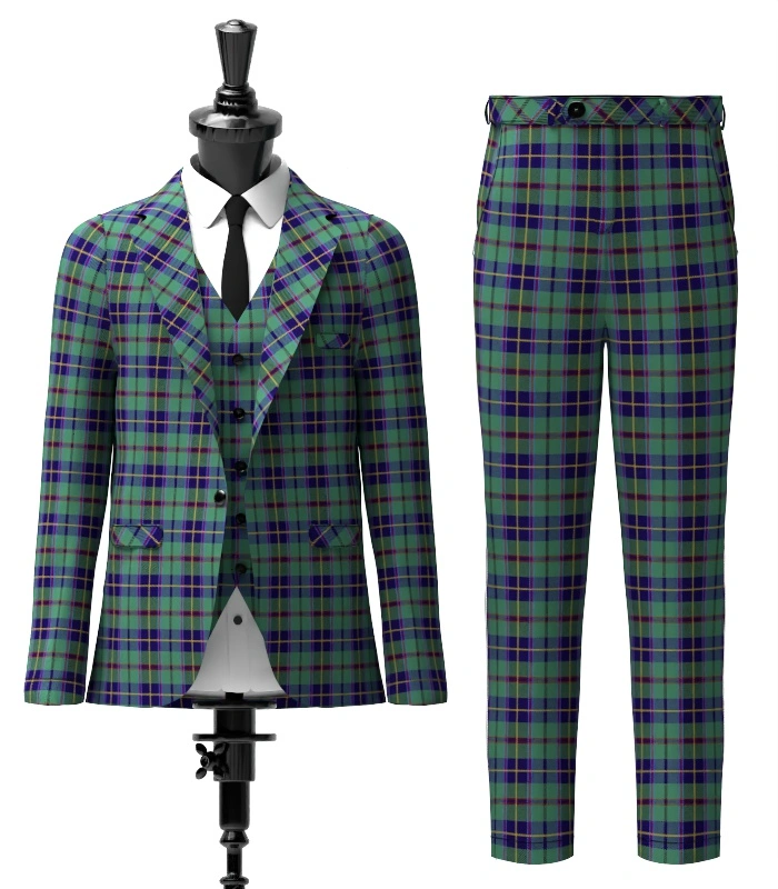 Stephenson Tartan Suit Front Stephenson Tartan Suit Front