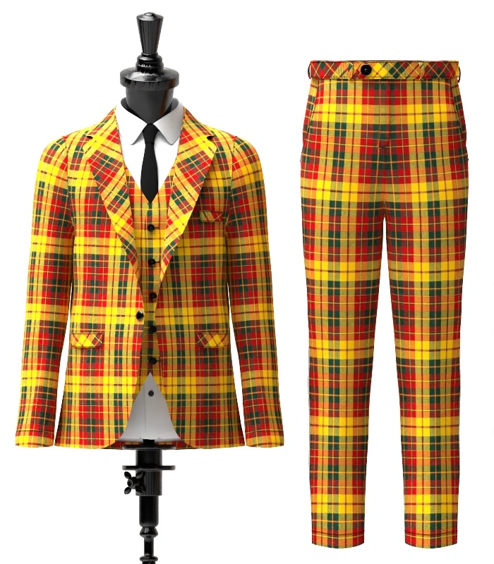 Strathearn Tartan Suit Front Strathearn Tartan Suit Front