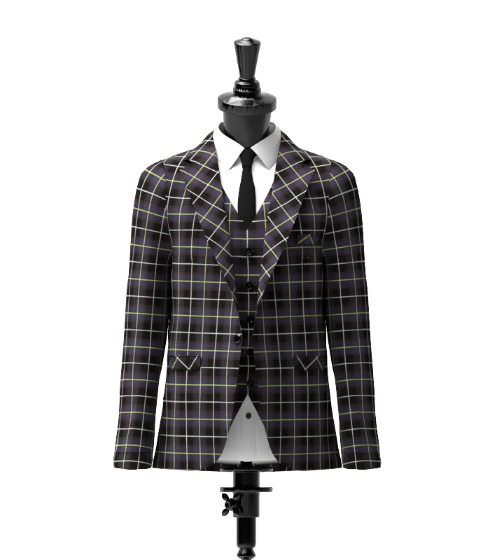 Teylu Coleman Tartan Jacket Front Teylu Coleman Tartan Jacket Front