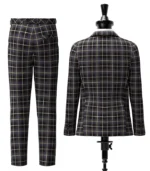 Teylu Coleman Tartan Suit Back