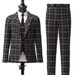Teylu Coleman Tartan Suit Front