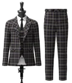 Teylu Coleman Tartan Suit Front