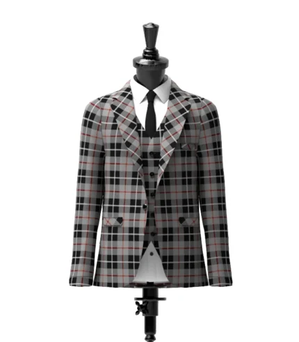 Thompson, Grey Tartan Jacket Front