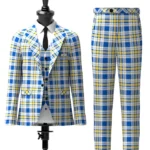Ukraine Forever Tartan Suit Front