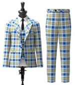 Ukraine Forever Tartan Suit Front