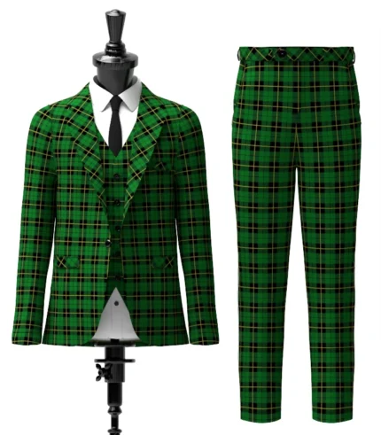 Wallace Hunting Tartan Suit Front