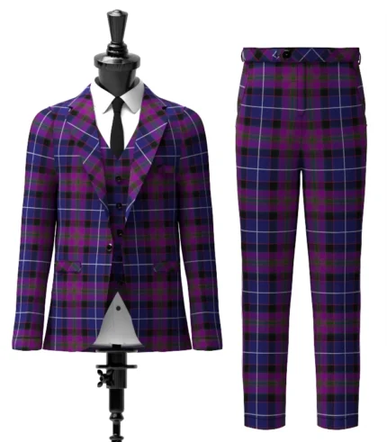 Western Isles Tartan Suit Front