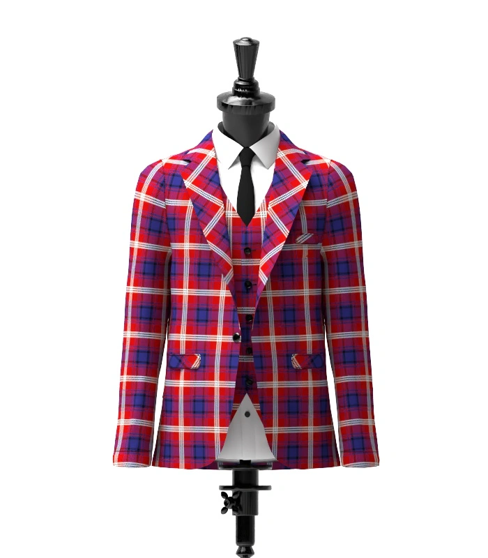 Ainslie Tartan Jacket Front Ainslie Tartan Jacket Front