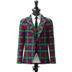 Akins Clan Tartan Jacket Front