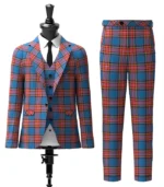 Akins Clan Tartan Suit Front