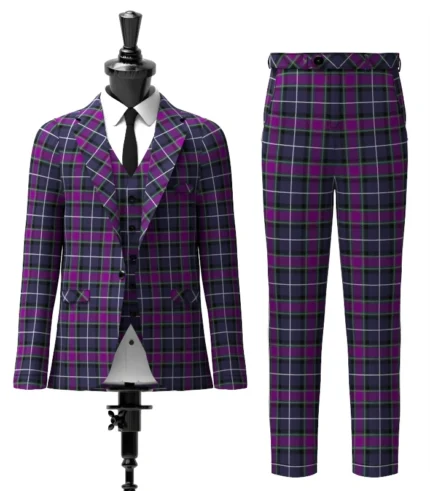 Alba Tartan Suit Front