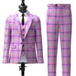 Aliam Tartan Suit Front
