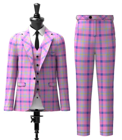 Aliam Tartan Suit Front