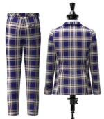 Baker Tartan Suit Back