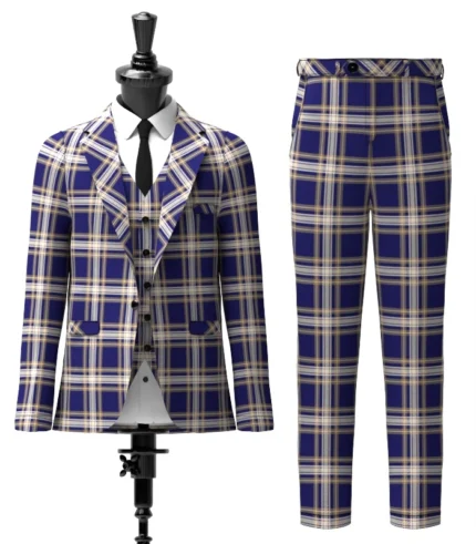 Baker Tartan Suit Front