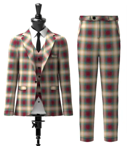 Beach & Berry Tartan Suit Front
