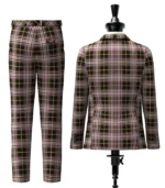 Bird Family Tartan Suit Back