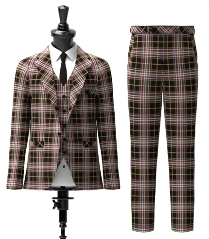 Bird Family Tartan Suit Front