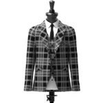 Black Isle tartan Jacket Front