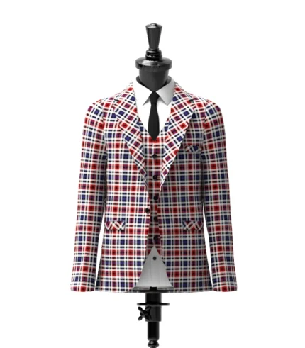 Border Bell Tartan Jacket Front