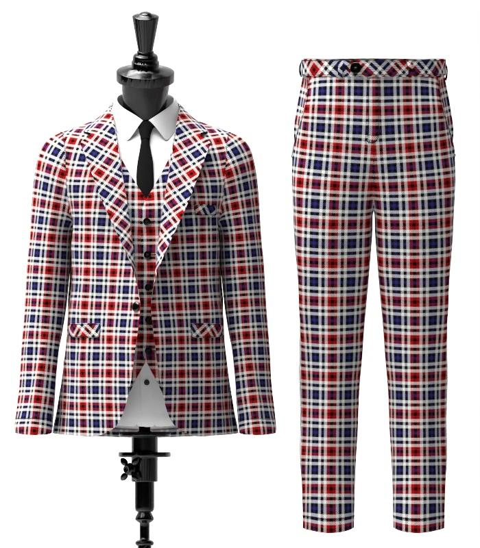 Border Bell Tartan Suit Front Border Bell Tartan Suit Front