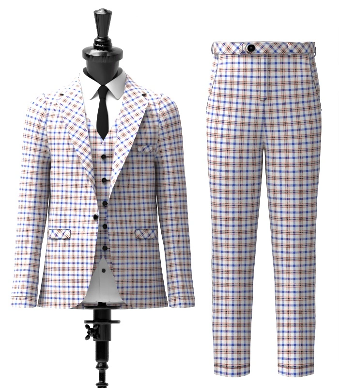 Boswell Dress Tartan Suit Front Boswell Dress Tartan Suit Front