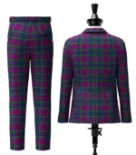 Braid Tartan Suit Back