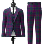 Braid Tartan Suit Front