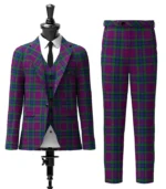 Braid Tartan Suit Front