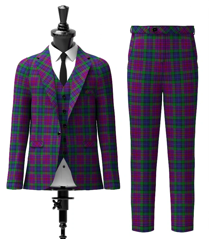 Braid Tartan Suit Front Braid Tartan Suit Front