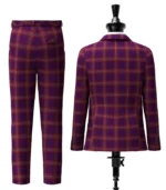 Bute Heather, Autumn Tartan Suit Back