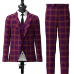 Bute Heather, Autumn Tartan Suit Front