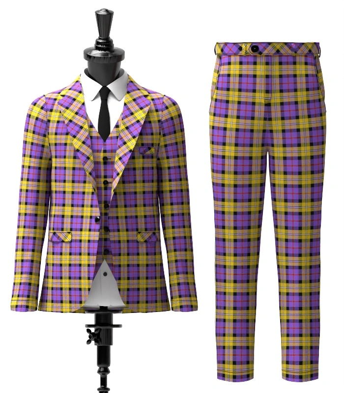 Casey Tartan Suit Front Casey Tartan Suit Front