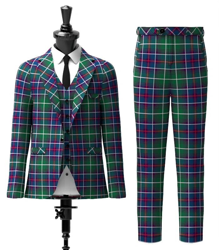 Clan Irwin Association Tartan Suit Front Clan Irwin Association Tartan Suit Front