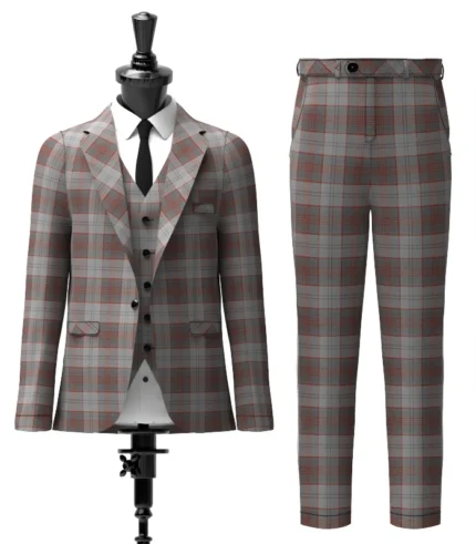 Clyde Tartan Suit Front